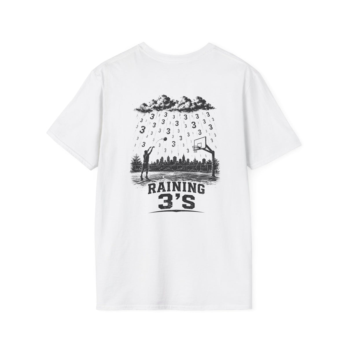 BALLSIDE "RAINING 3'S" T-Shirt | Gildan Athletic Cotton sportswear