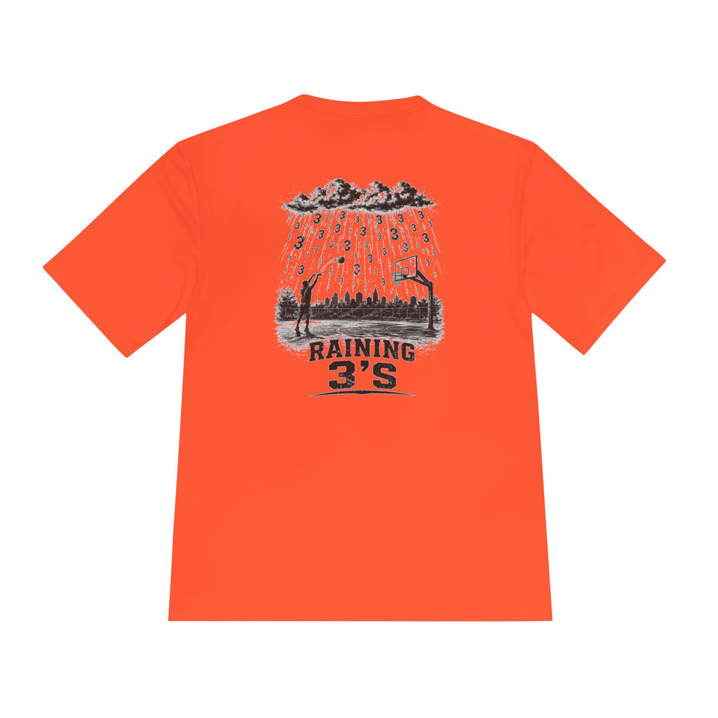 BALLSIDE "Raining 3's" Basketball Tee | Sport-Tek Athletic Moisture-Wicking Shirt