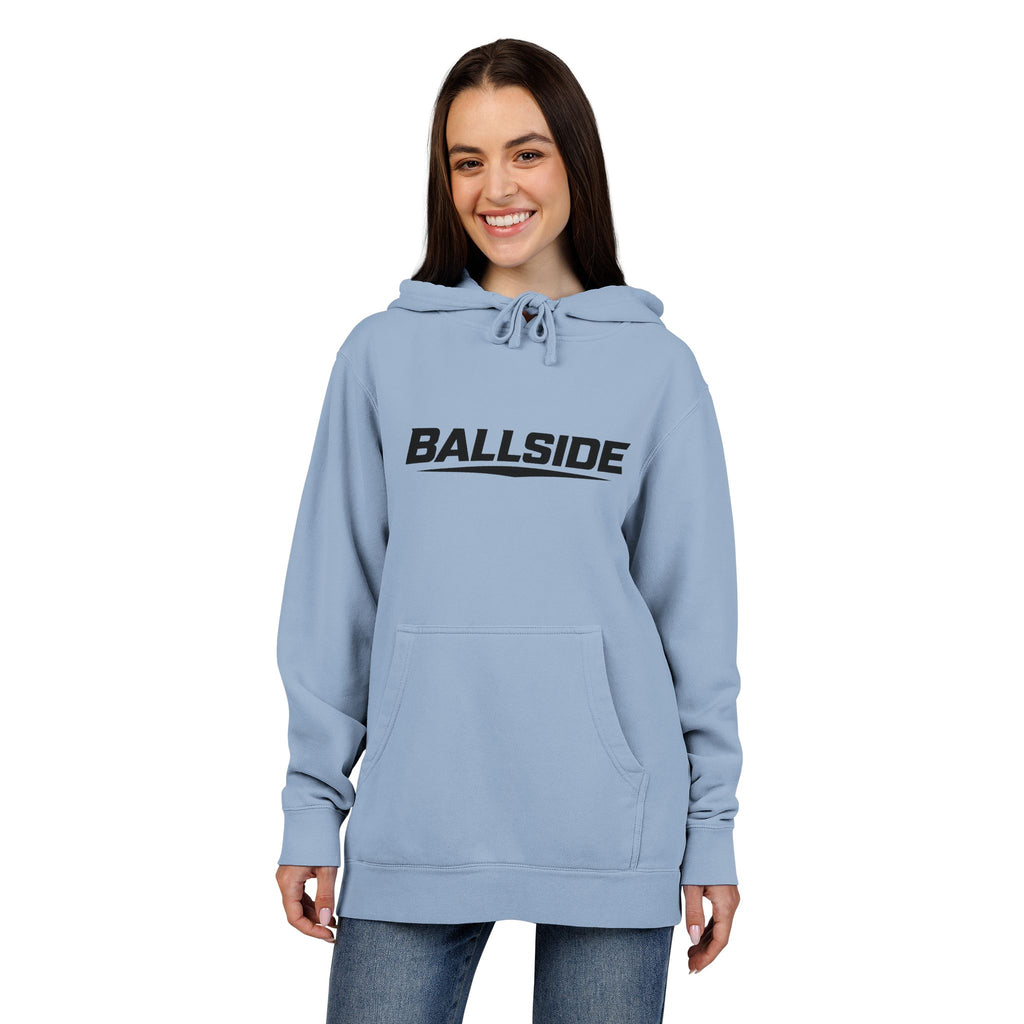 BALLSIDE Pigment Dyed Hoodie- Chest Logo