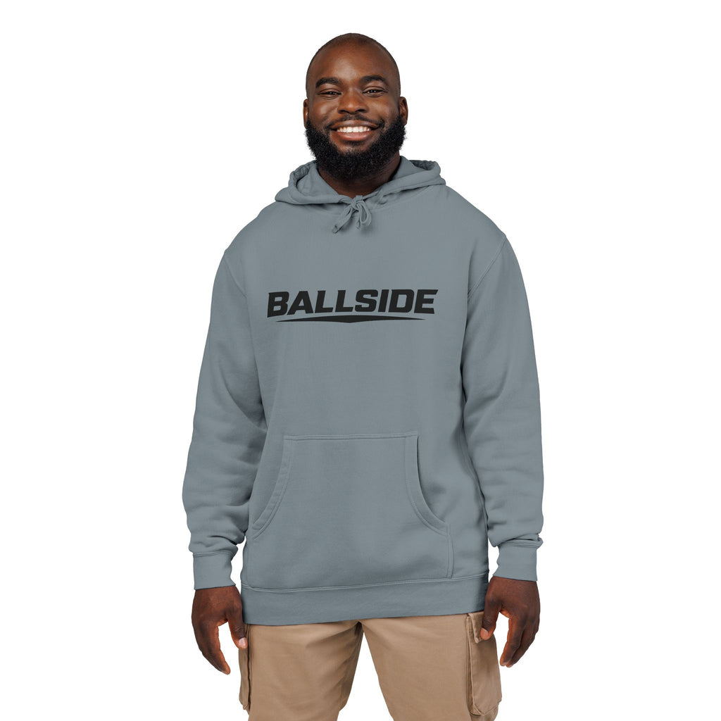 BALLSIDE Pigment Dyed Hoodie- Chest Logo