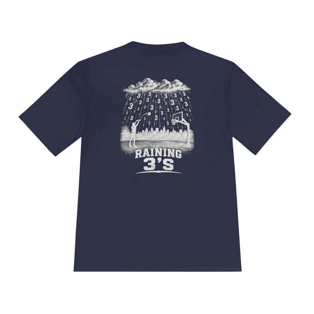 BALLSIDE "Raining 3's" Basketball Tee | Sport-Tek Athletic Moisture-Wicking Shirt