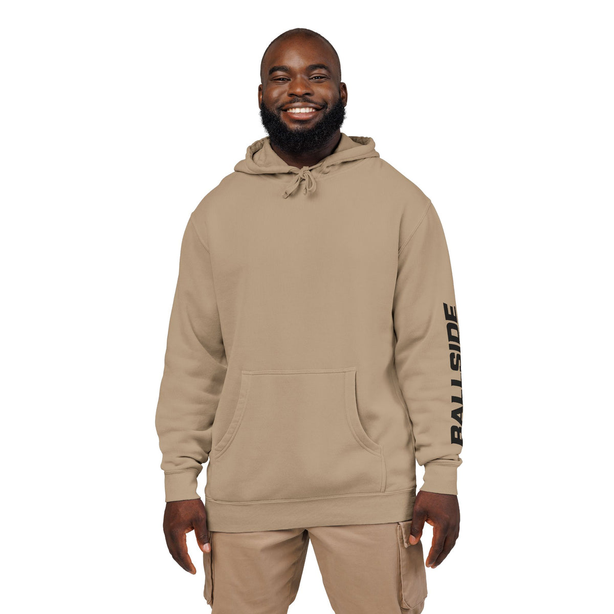 BALLSIDE Pigment Dyed Hoodie - Sleeve Logo