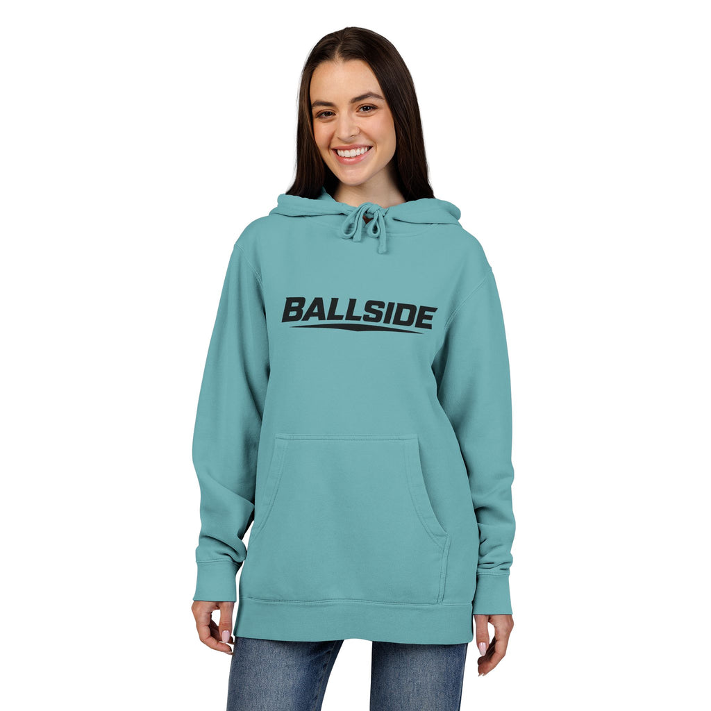 BALLSIDE Pigment Dyed Hoodie- Chest Logo