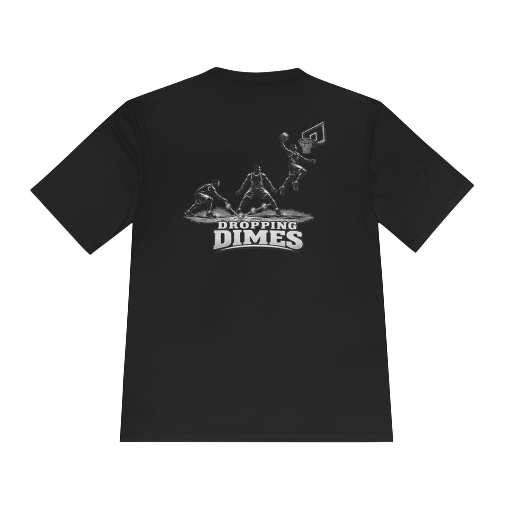 BALLSIDE "Dropping Dimes" Basketball Tee | Sport-Tek Athletic Moisture-Wicking Shirt