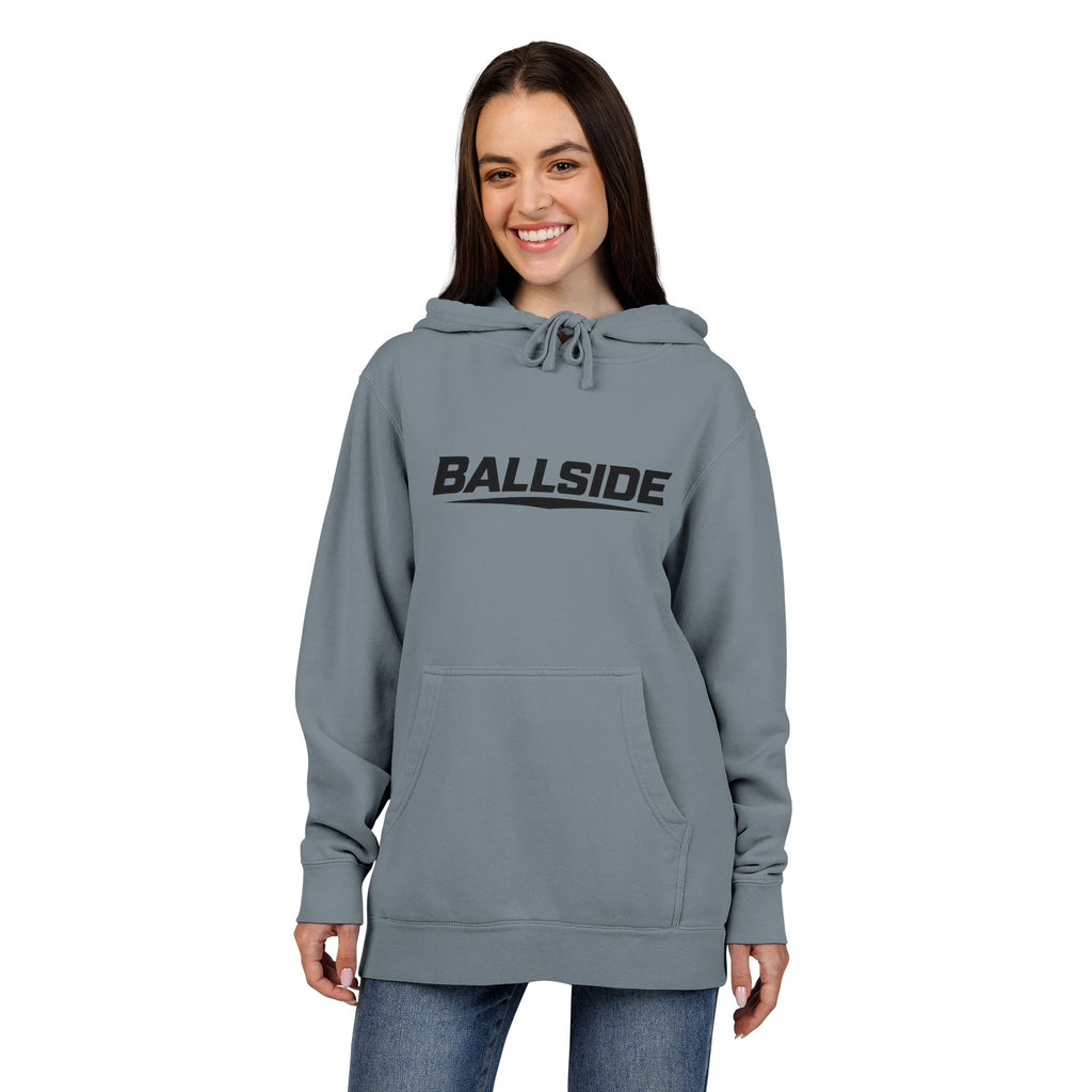 BALLSIDE Pigment Dyed Hoodie- Chest Logo