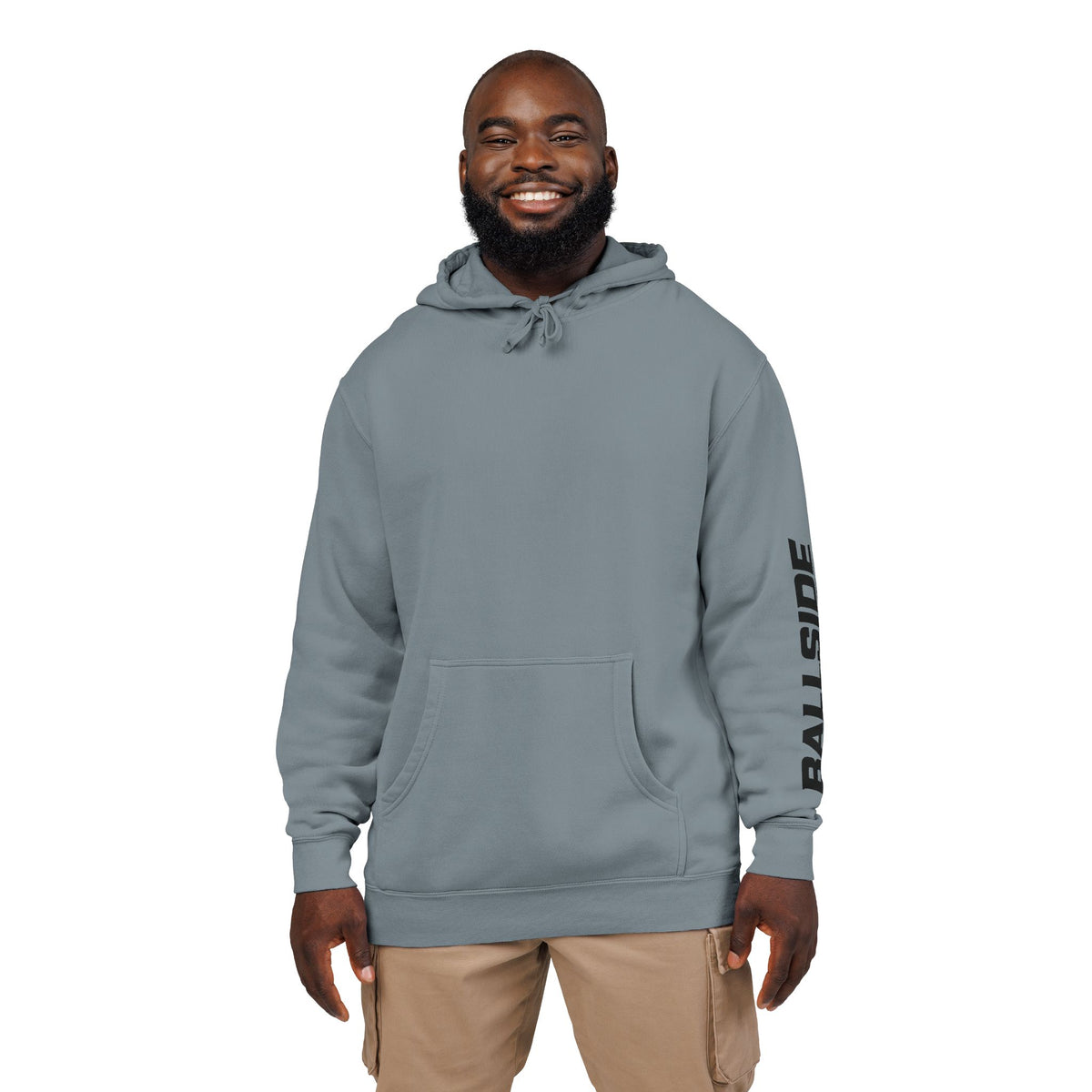BALLSIDE Pigment Dyed Hoodie - Sleeve Logo