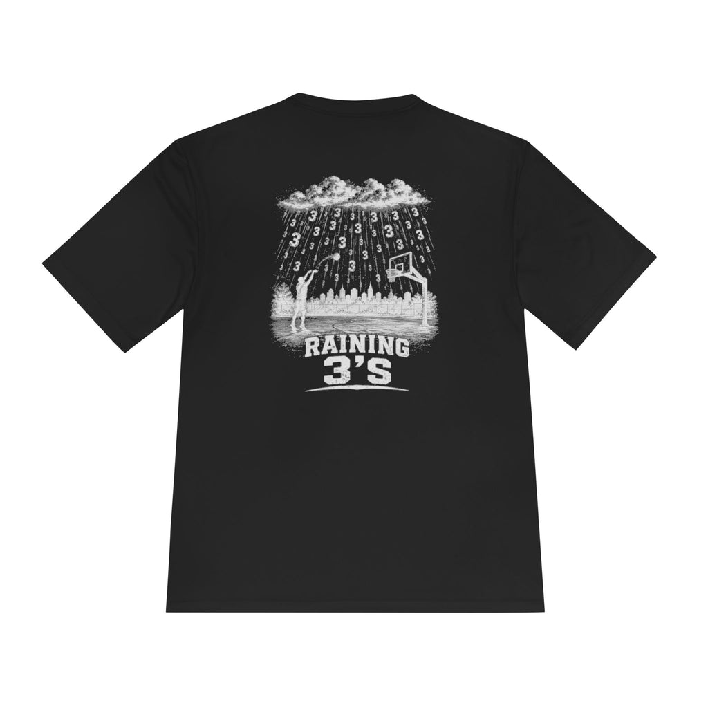 BALLSIDE "Raining 3's" Basketball Tee | Sport-Tek Athletic Moisture-Wicking Shirt