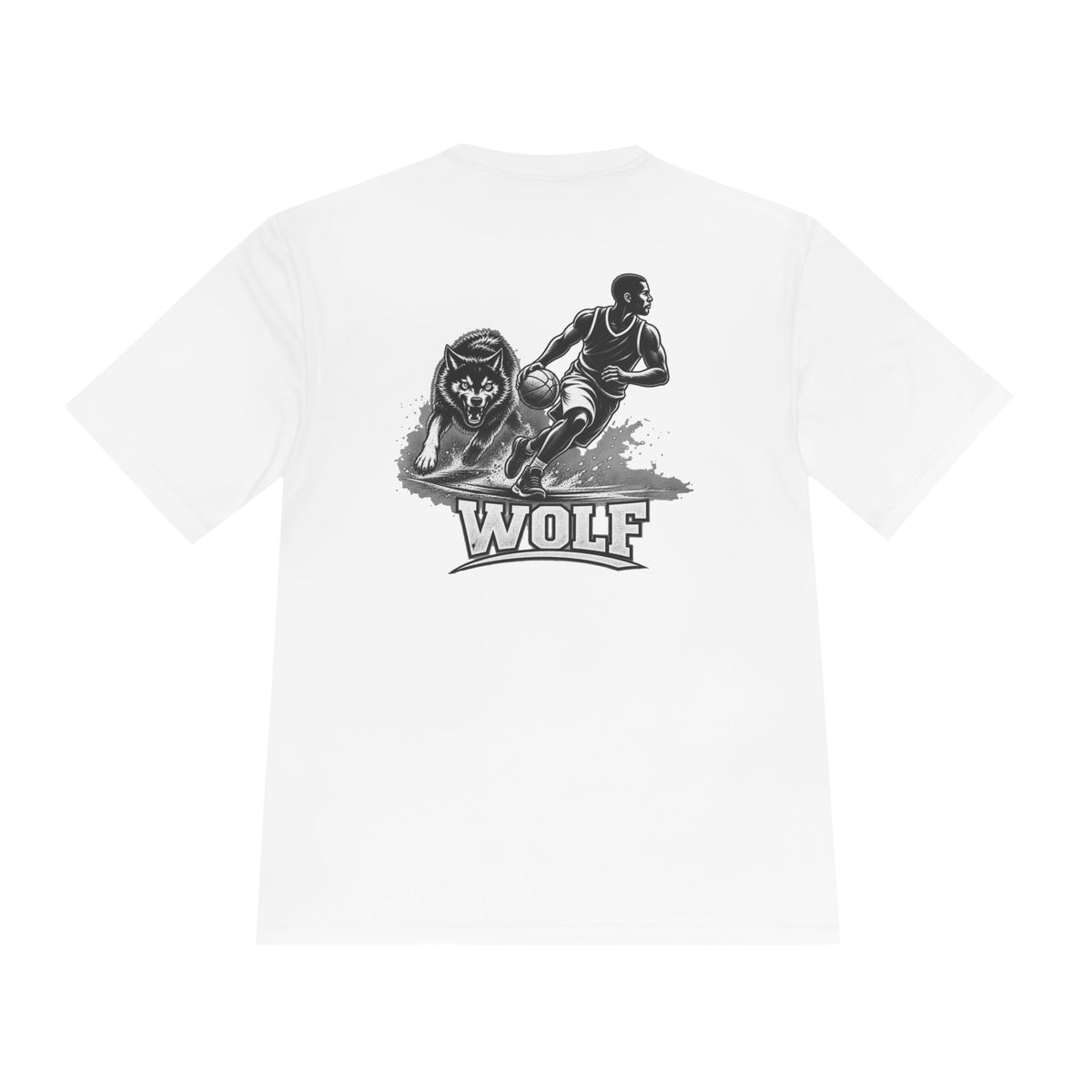 BALLSIDE "Wolf" Basketball Tee | Sport-Tek Athletic Moisture-Wicking Shirt