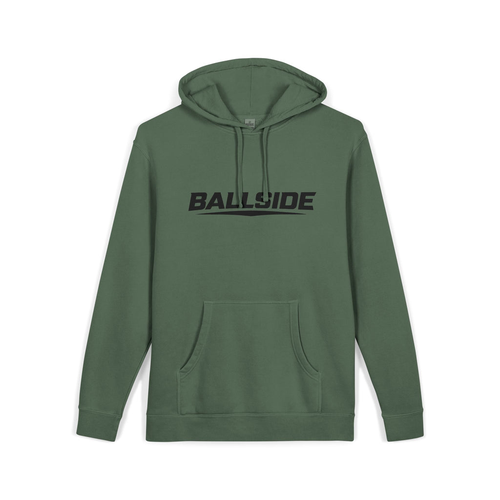 BALLSIDE Pigment Dyed Hoodie- Chest Logo