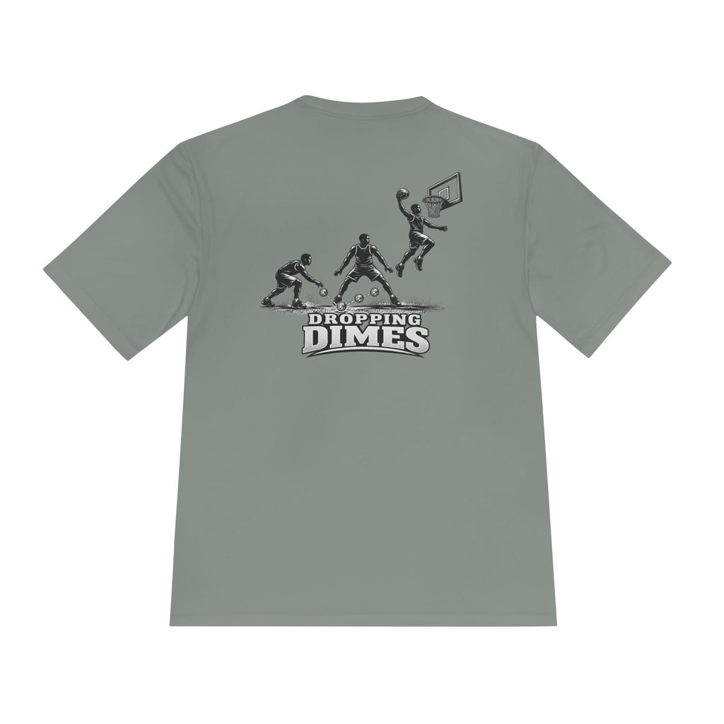 BALLSIDE "Dropping Dimes" Basketball Tee | Sport-Tek Athletic Moisture-Wicking Shirt