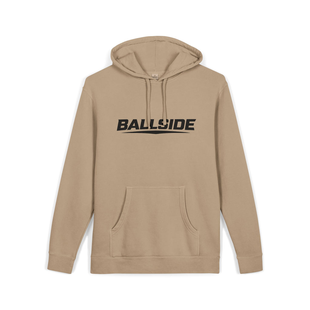 BALLSIDE Pigment Dyed Hoodie- Chest Logo