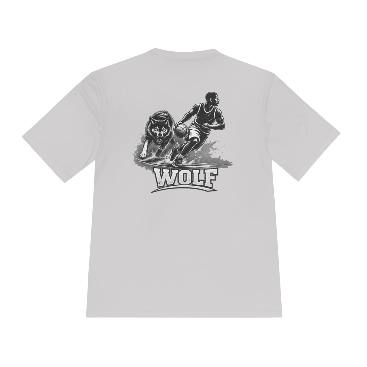 BALLSIDE "Wolf" Basketball Tee | Sport-Tek Athletic Moisture-Wicking Shirt