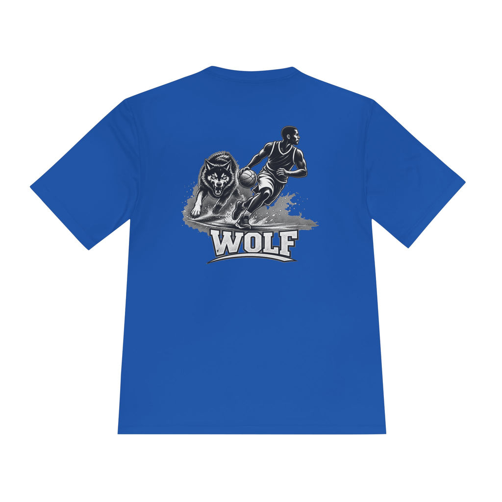 BALLSIDE "Wolf" Basketball Tee | Sport-Tek Athletic Moisture-Wicking Shirt