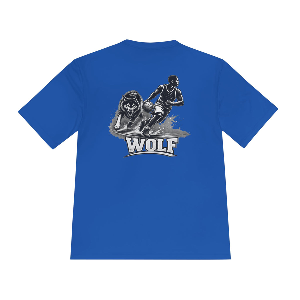 BALLSIDE "Wolf" Basketball Tee | Sport-Tek Athletic Moisture-Wicking Shirt