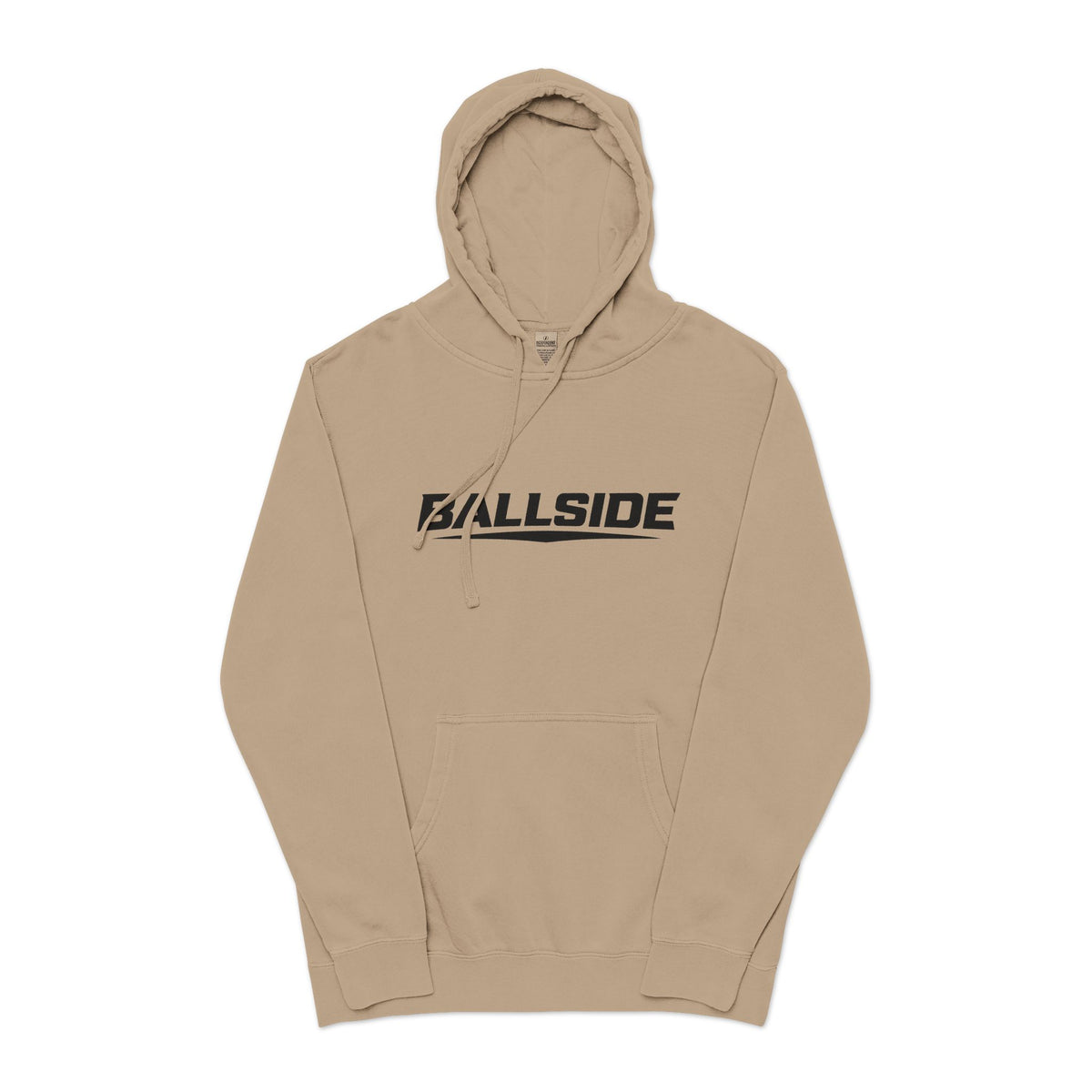 BALLSIDE Pigment Dyed Hoodie- Chest Logo