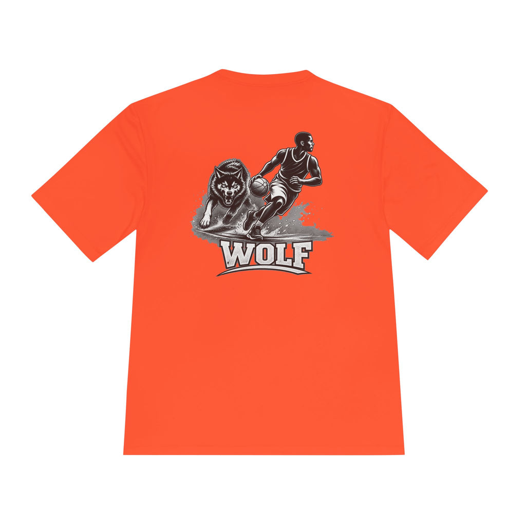 BALLSIDE "Wolf" Basketball Tee | Sport-Tek Athletic Moisture-Wicking Shirt