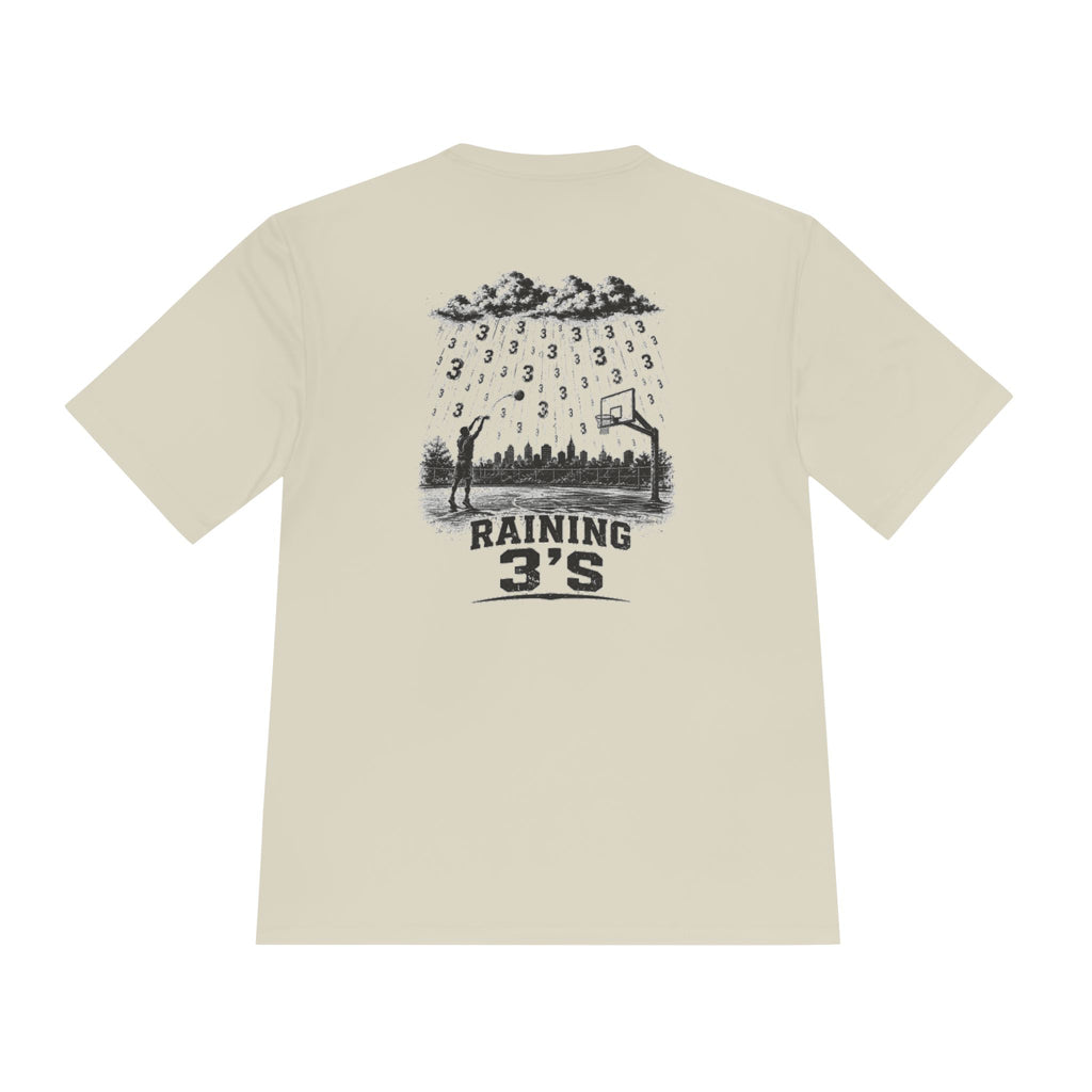 BALLSIDE "Raining 3's" Basketball Tee | Sport-Tek Athletic Moisture-Wicking Shirt
