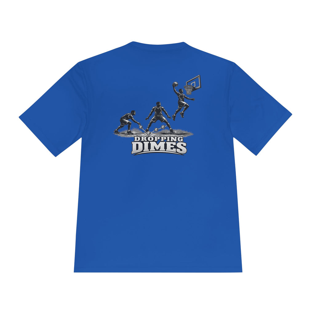 BALLSIDE "Dropping Dimes" Basketball Tee | Sport-Tek Athletic Moisture-Wicking Shirt