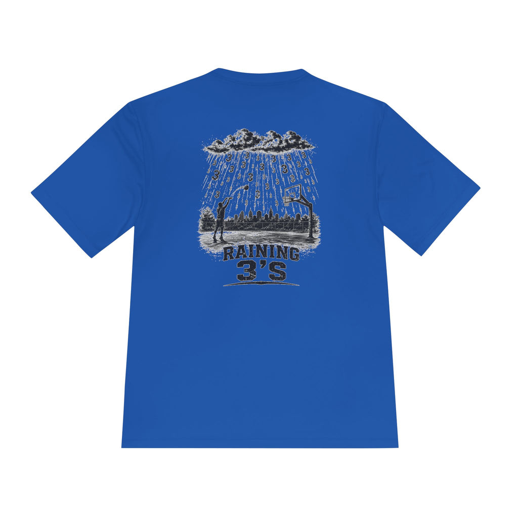 BALLSIDE "Raining 3's" Basketball Tee | Sport-Tek Athletic Moisture-Wicking Shirt