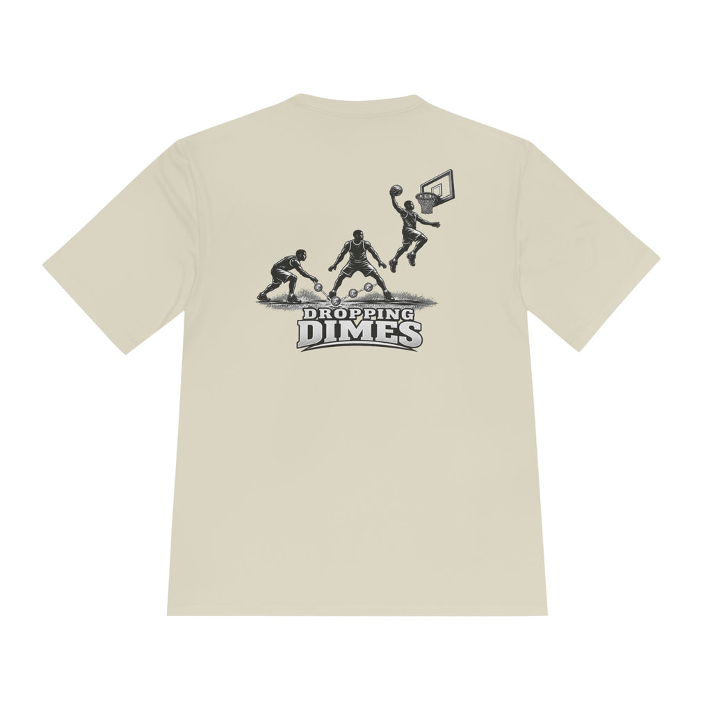 BALLSIDE "Dropping Dimes" Basketball Tee | Sport-Tek Athletic Moisture-Wicking Shirt