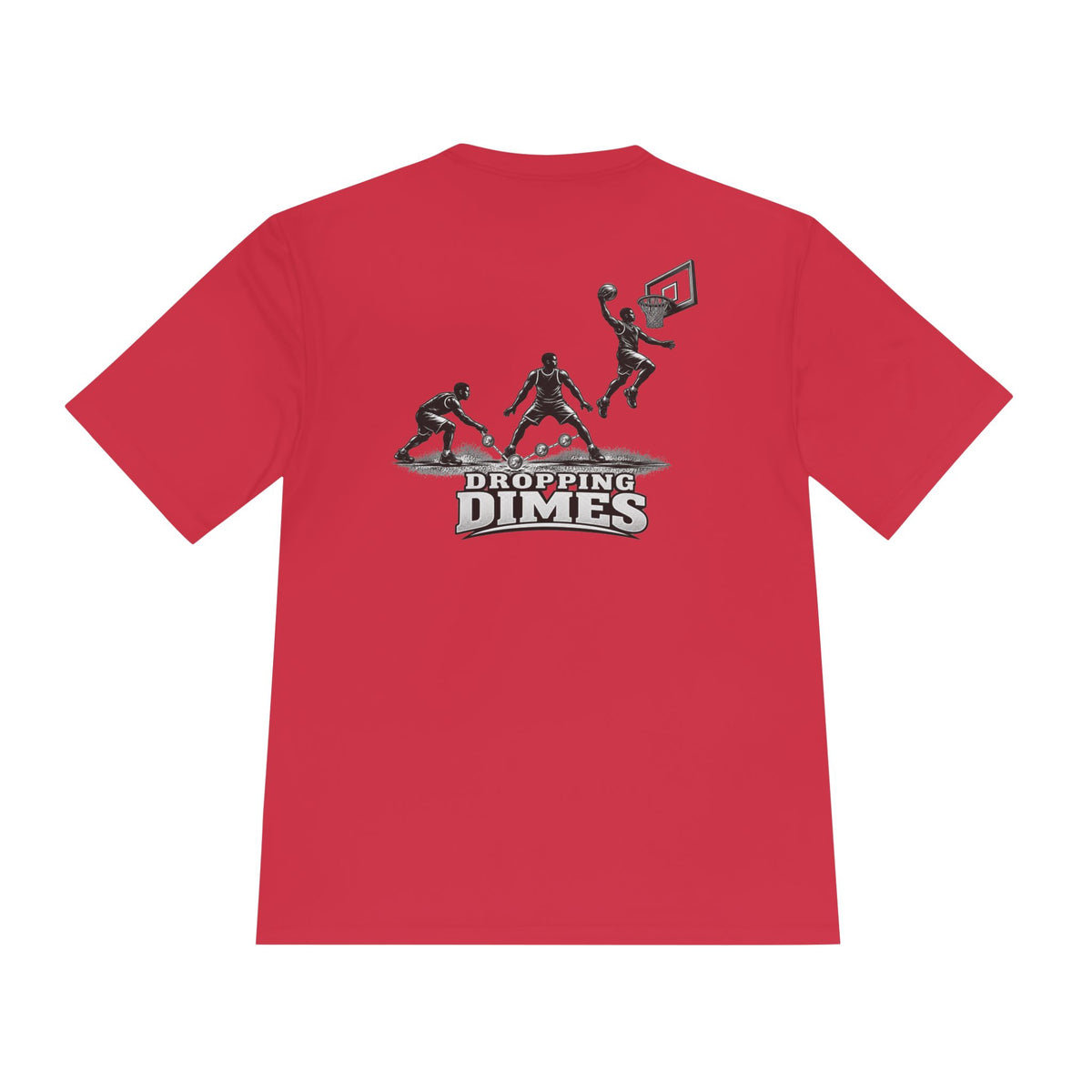 BALLSIDE "Dropping Dimes" Basketball Tee | Sport-Tek Athletic Moisture-Wicking Shirt