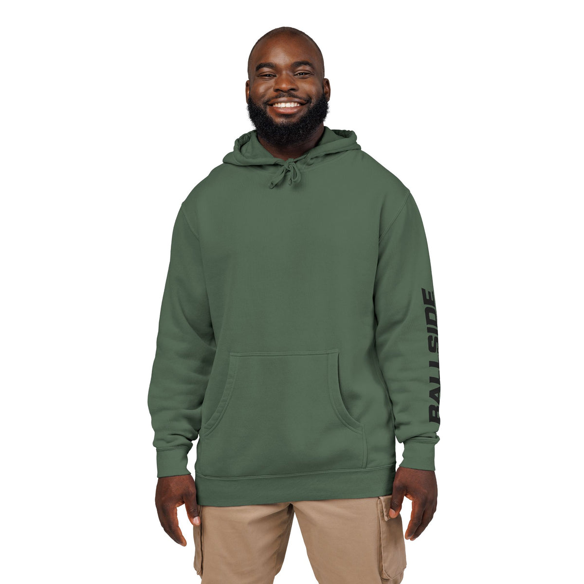 BALLSIDE Pigment Dyed Hoodie - Sleeve Logo