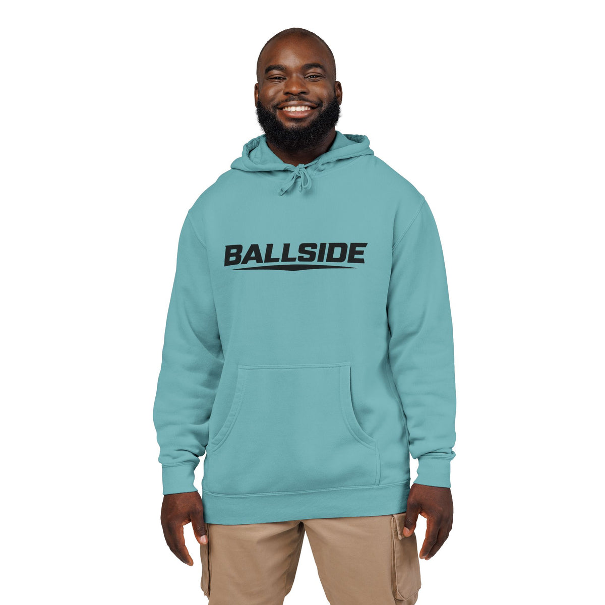 BALLSIDE Pigment Dyed Hoodie- Chest Logo