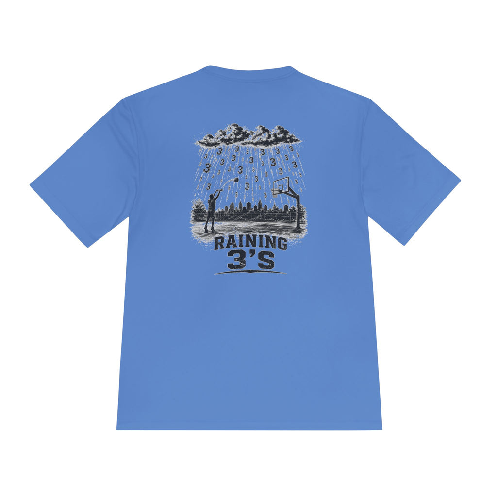 BALLSIDE "Raining 3's" Basketball Tee | Sport-Tek Athletic Moisture-Wicking Shirt