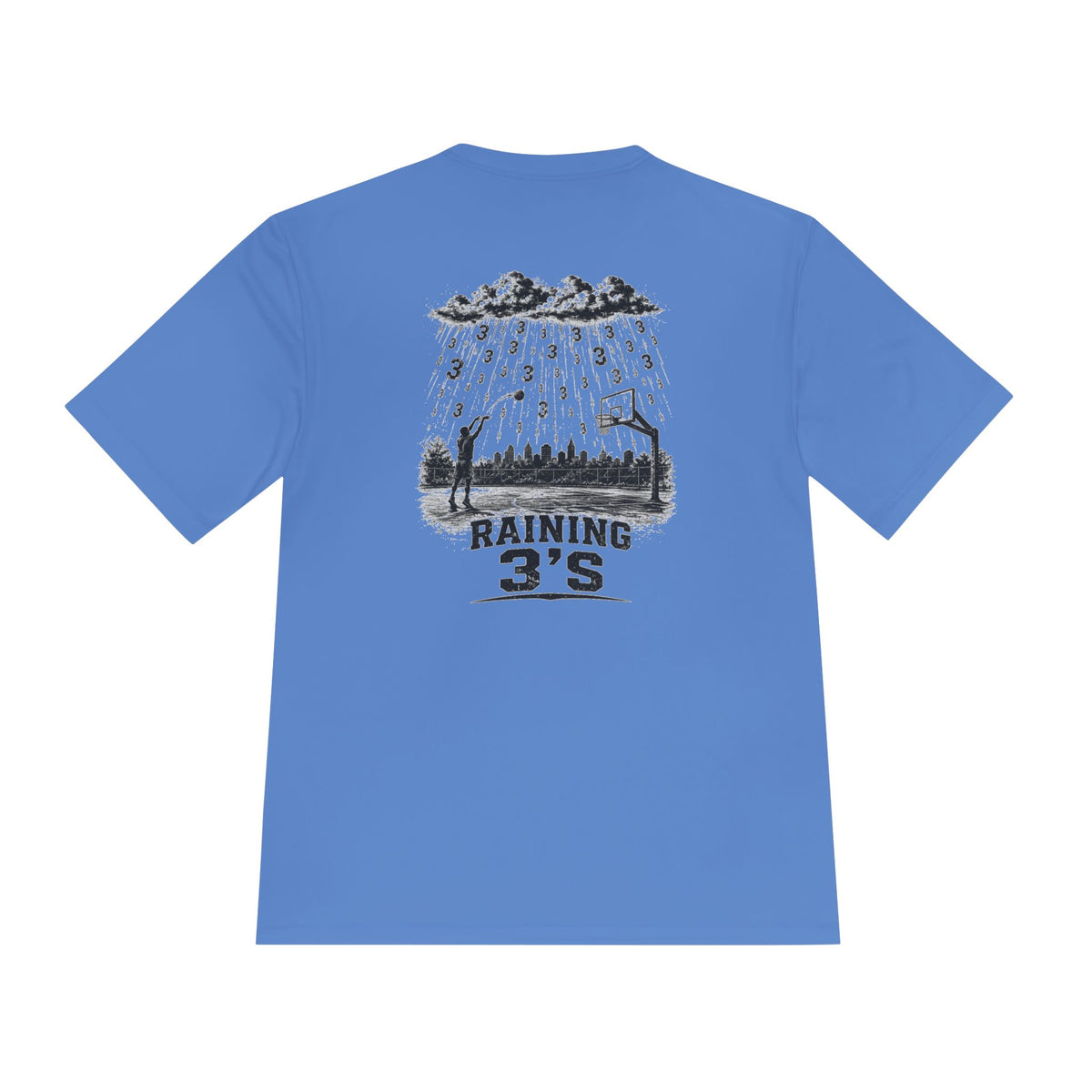 BALLSIDE "Raining 3's" Basketball Tee | Sport-Tek Athletic Moisture-Wicking Shirt