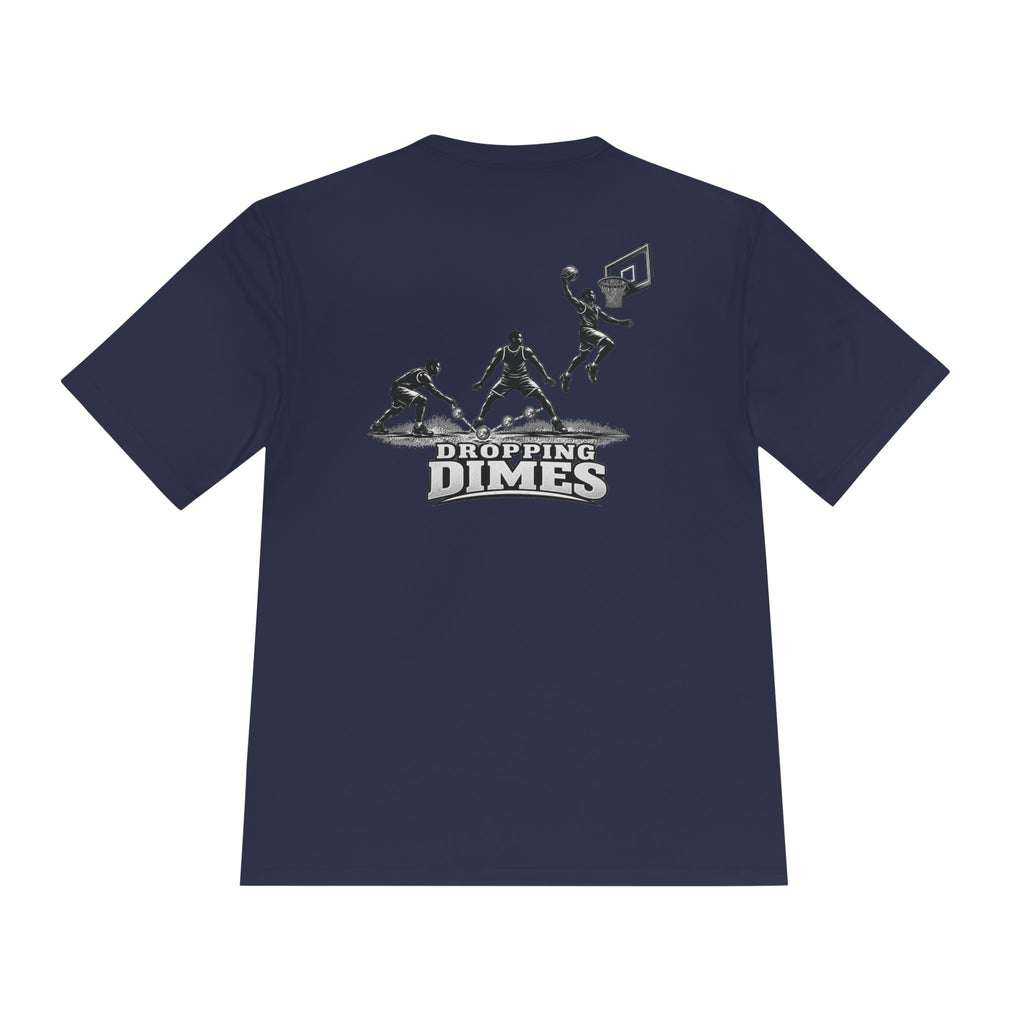 BALLSIDE "Dropping Dimes" Basketball Tee | Sport-Tek Athletic Moisture-Wicking Shirt