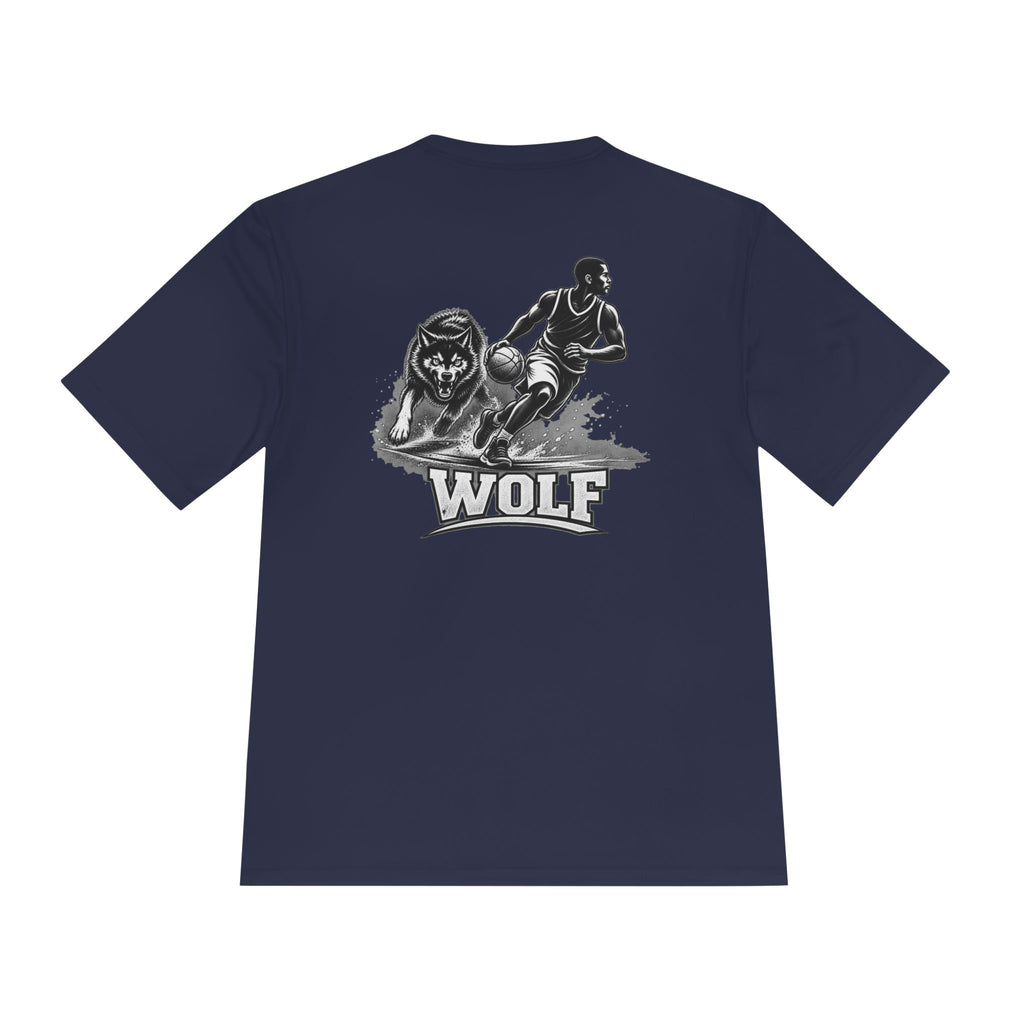 BALLSIDE "Wolf" Basketball Tee | Sport-Tek Athletic Moisture-Wicking Shirt
