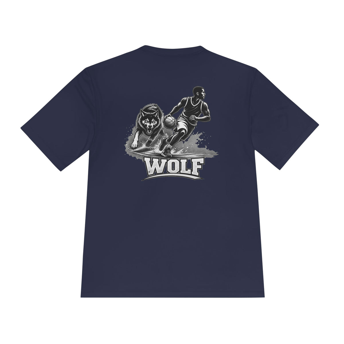 BALLSIDE "Wolf" Basketball Tee | Sport-Tek Athletic Moisture-Wicking Shirt