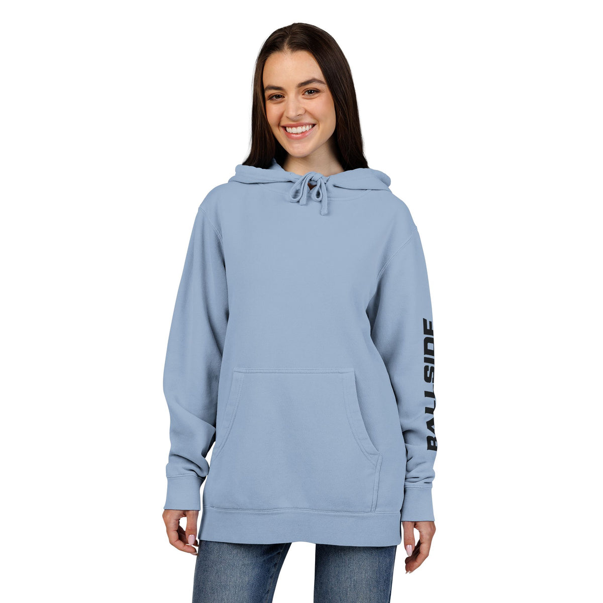 BALLSIDE Pigment Dyed Hoodie - Sleeve Logo