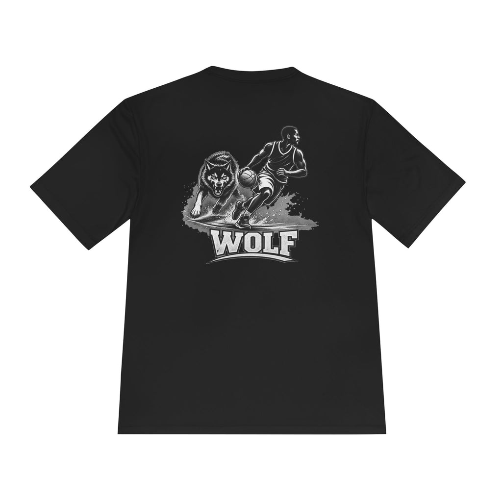 BALLSIDE "Wolf" Basketball Tee | Sport-Tek Athletic Moisture-Wicking Shirt