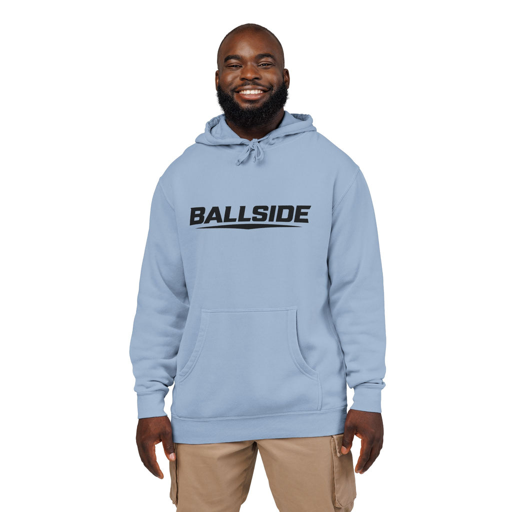 BALLSIDE Pigment Dyed Hoodie- Chest Logo