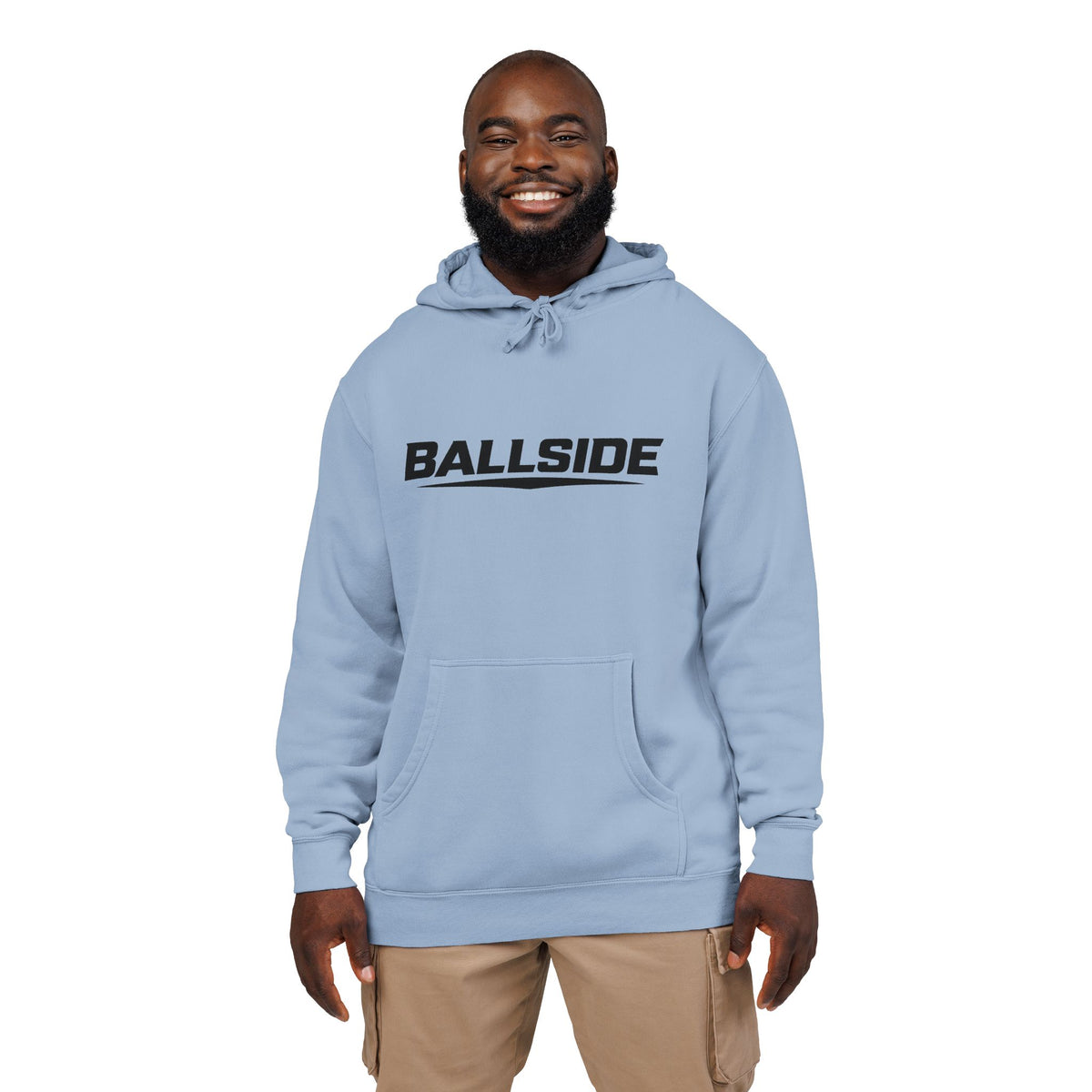 BALLSIDE Pigment Dyed Hoodie- Chest Logo