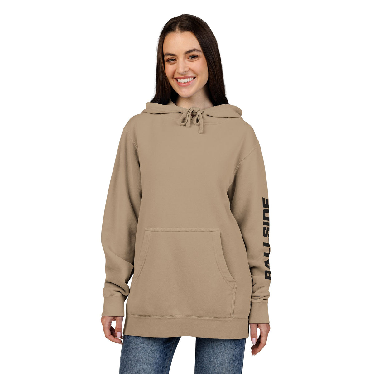 BALLSIDE Pigment Dyed Hoodie - Sleeve Logo