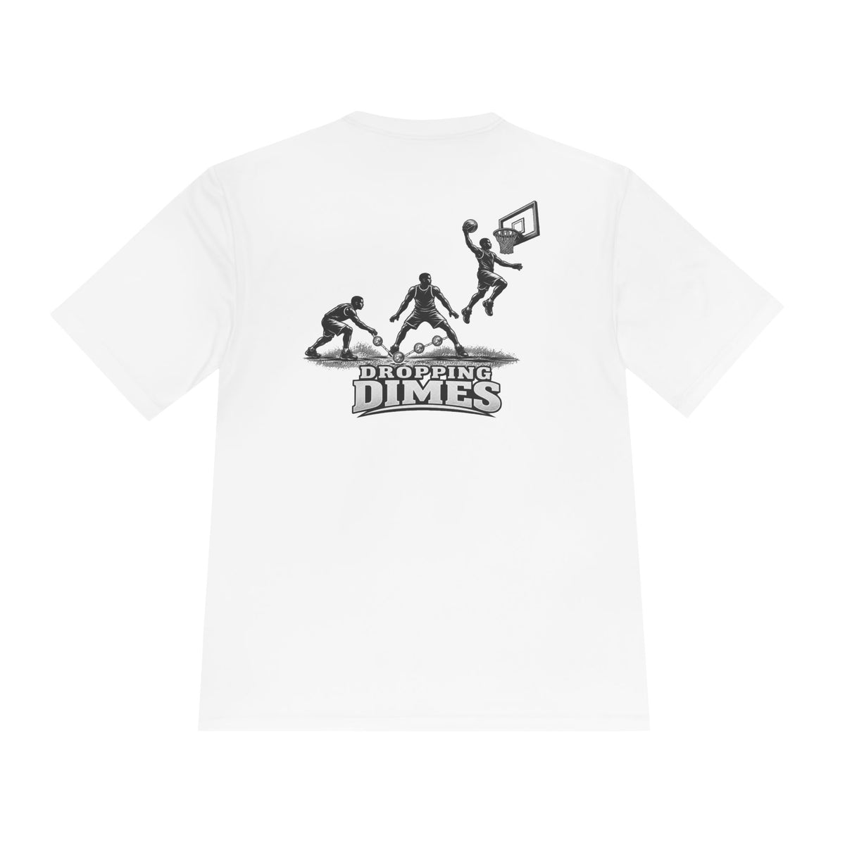 BALLSIDE "Dropping Dimes" Basketball Tee | Sport-Tek Athletic Moisture-Wicking Shirt
